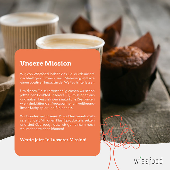 Papier Muffinförmchen - braun - 100 Stück