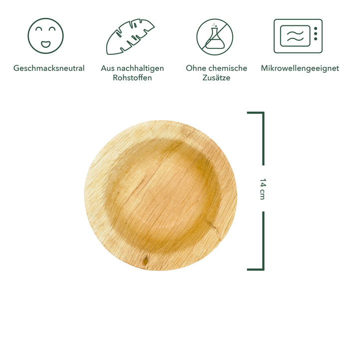 Palmblatt Snack Teller 14cm - Wiseware