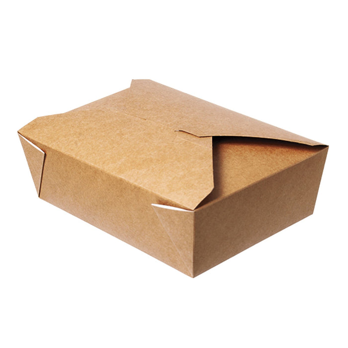 Papier Lunchbox - rechteckig 1600ml braun