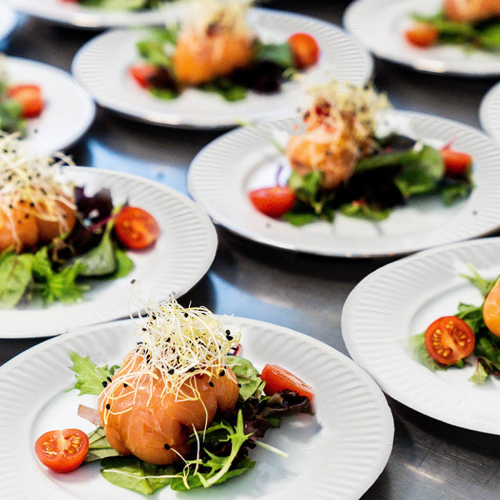 Papier Teller - rechteckig weiß 18x26cm - 250 Stück