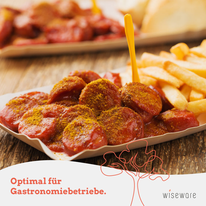 Pappteller rechteckig braun 13 x 20cm