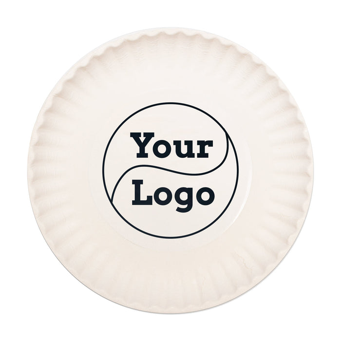 Papier Teller rund - Ø 17cm weiß - individuell bedruckt - 1000 Stück