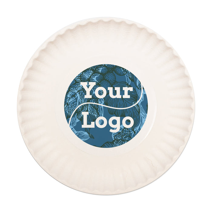 Papier Teller rund - Ø 17cm weiß - individuell bedruckt - 1000 Stück