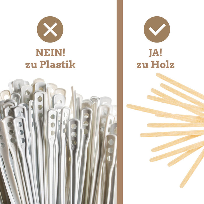 Rührstäbchen aus Birkenholz (14 cm)