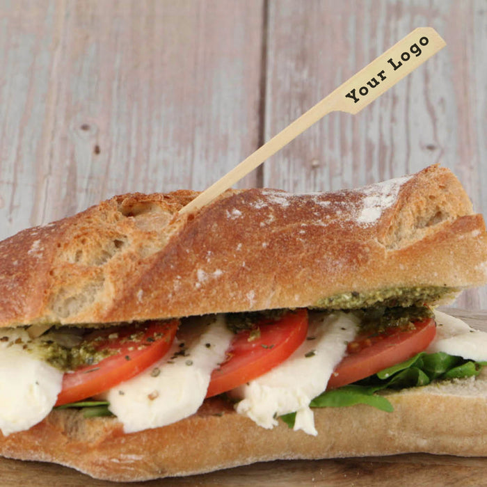 Bambusspieß - 120mm - individuell bedruckt - 1000 Stück