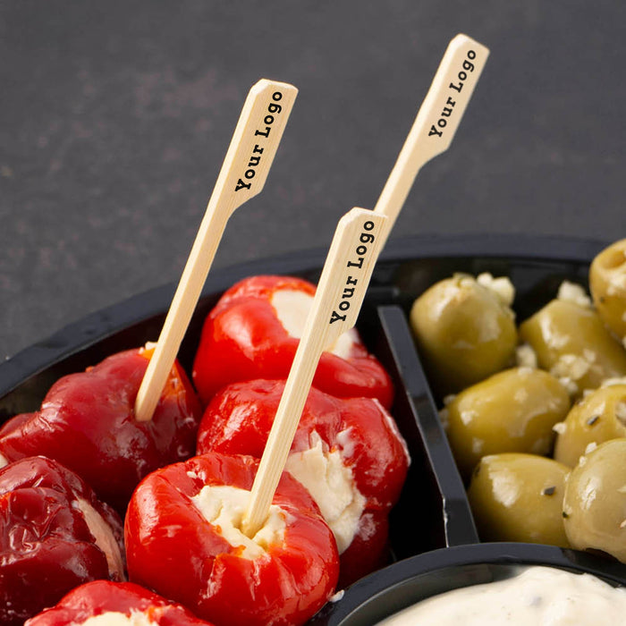 Bambusspieß - 120mm - individuell bedruckt - 1000 Stück