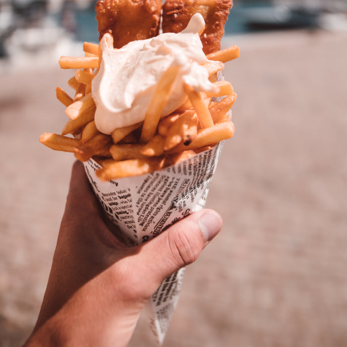 Papier Spitztüte - Print "Newspaper" für 125g - 1000 Stück