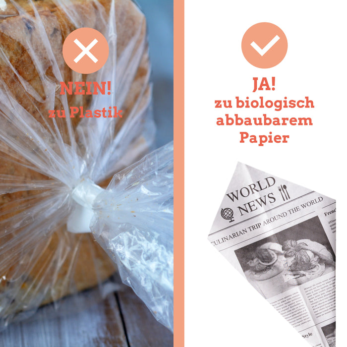 Papier Spitztüte - Print "Newspaper" für 125g - 1000 Stück