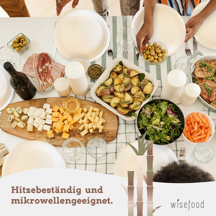 Bagasse Teller - quadratisch 20cm