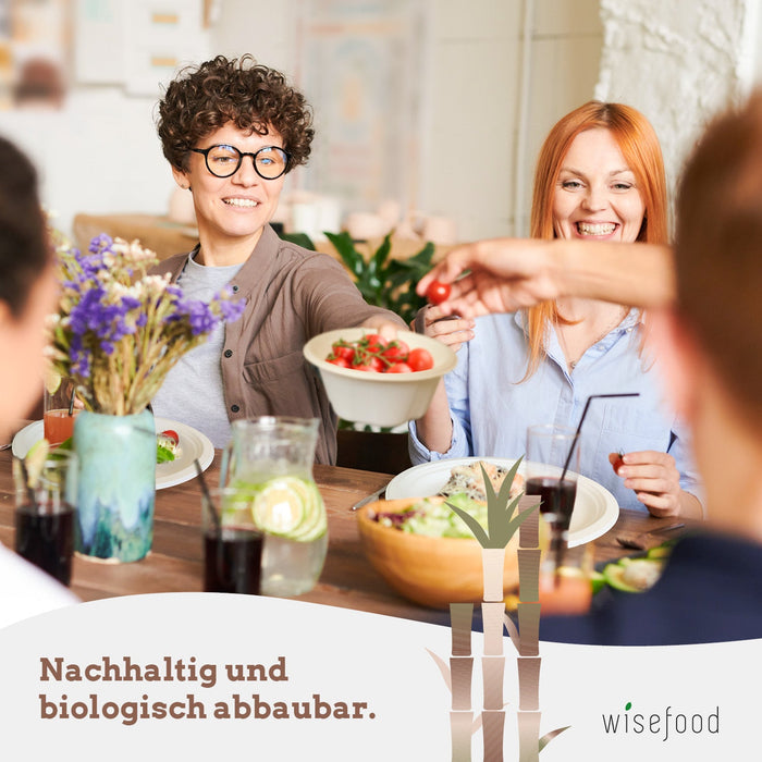 Bagasse Clamshell - 43,6 x 20,3 x 4,6cm - (weiß)