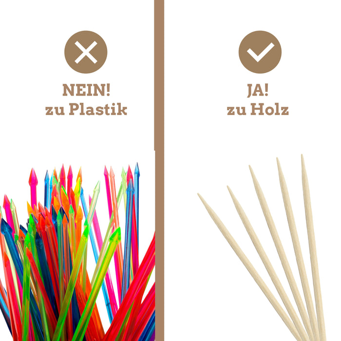 Zahnstocher aus Birkenholz - 6.5cm - 1000 Stück