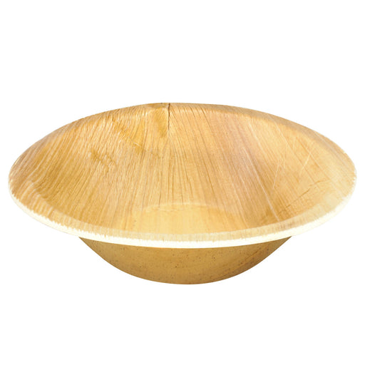 Palmblatt-Schale, rund, Ø 13 cm, beige
