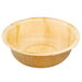 Palmblatt-Schale, rund und tief mit sichtbarer Flechtstruktur, Ø 15 cm, beige
