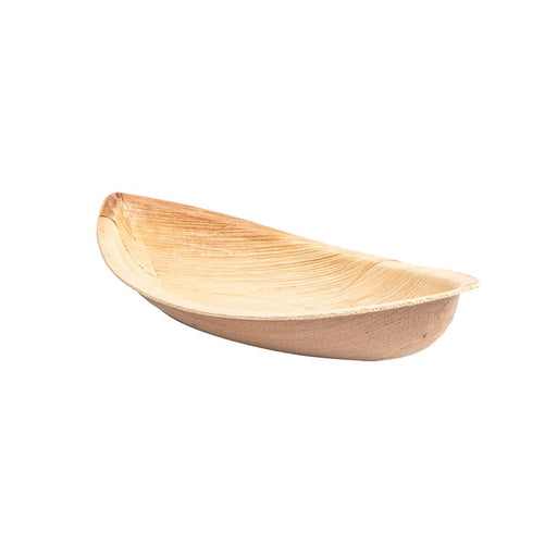 Palmblatt-Schiffchen, länglich und bootsförmig zulaufend, 20 cm, beige
