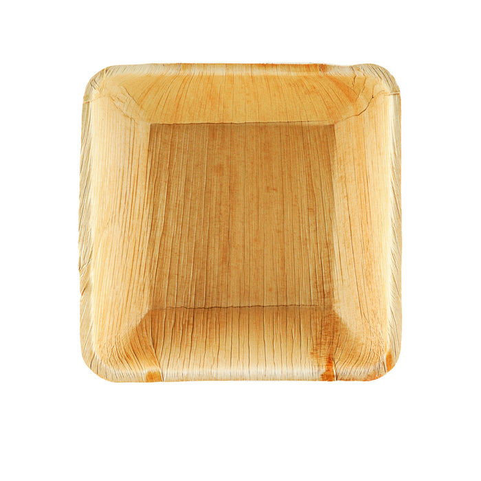 Palmblatt Teller quadratisch tief 10x10cm